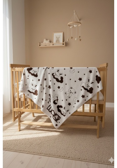 Bunny Peluş Bulut Bebek Battaniyesi - Zt600 Kahverengi