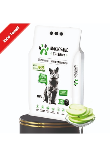 Magicsand Cat Litter Elma Kokulu Kedi Kumu 20 Lt İnce Taneli