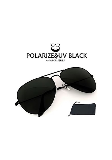 Güneş Gözlüğü Polarize Uv Aviator Design Açık Gri