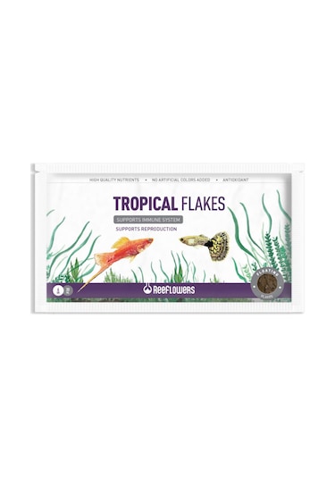Reeflowers Tropical Flakes Balık Yemi 6  G