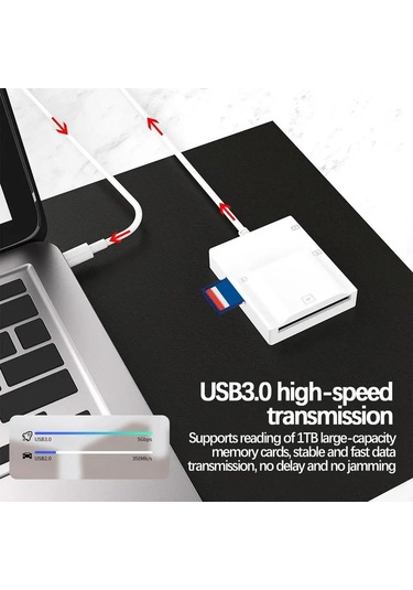 Type C Usb 3.0 Çoklu Kart Okuyucu Compact Flash-micro Sd- Sd- Memory Stick