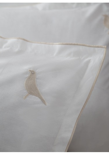 Çift Kişilik Pure Bej Nakışlı Lüks Pike Seti Bej