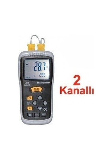 Cem Dt613 K Tipi Prob Bağlanabilen 2 Kanallı Termometre -200 C ... +1372 C