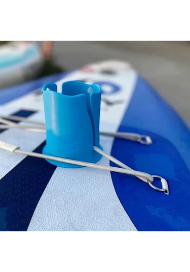 Sunshine011 Mavi Kaykay Ve Sup İçin Kaymaz Tabanlı, Kapaklı Ve Taşınabilir Surfboard Bardak Tutucu