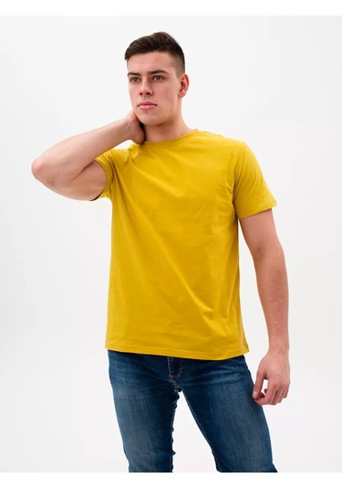 Grace Pamuklu 3'lü Set Temel Düz Renkli Tişört 212422195 Hardal Rengi