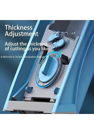 Trendooze Gaojunshop01 Senbowe Mavi Manuel Dilimleyici Doğrayıcı Mutfak Aletleri Seti Mavi Mavi