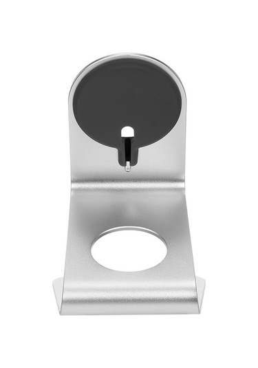 Novahub İphone Uyumlu 12 İçin Kaymaz Alüminyum Şarj Standı - Dikey Kablosuz Şarj Aleti