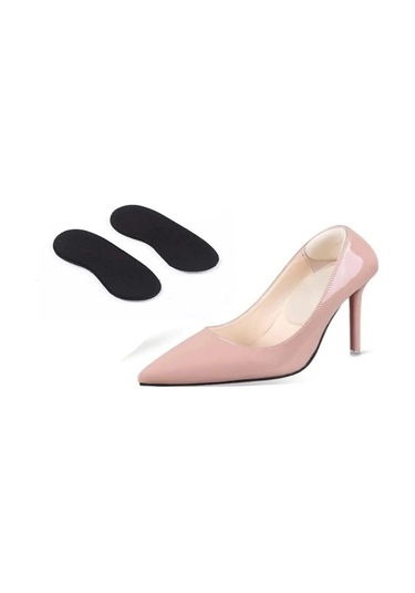 Ozclife Siyah Oval Ayakkabı Vurma Önleyici Yapışkan Topuk Süngeri