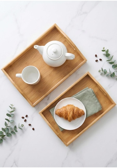 Bambu Tepsi Takımı - 2 Parça Bambu