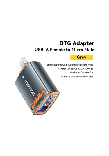 Essageressager Usb 3.0 Otg Adaptörü A Dişi Tip C Dönüştürücü Macbook UyumluPro Air Samsung S20 S10 Pembe