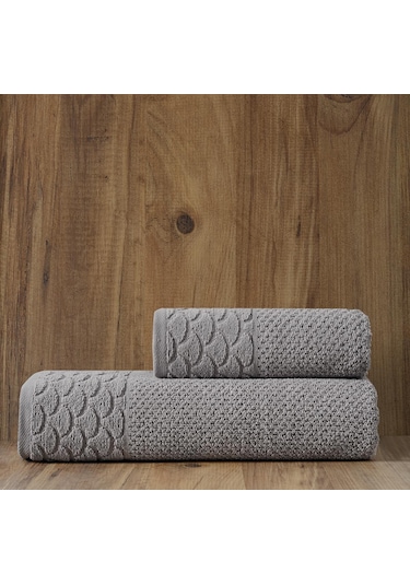Soley Alana Extra Yumuşak Pamuklu Pirinç Örgü 2'li Havlu Seti HV.ALANA.2LISET