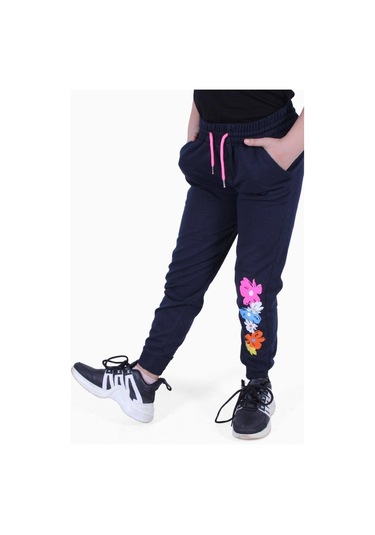 3'lü Karışık Paris Model Kız Çocuk Lacivert-anstrasit-gri Eşofman Altı Çok Renkli