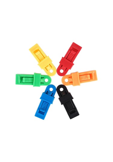 Homyl 8 Adet Branda Klipsleri Askıları Kelepçeleri Sarı Sarı