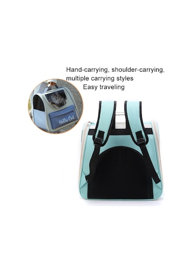 Cbtx Nefes Alabilen Kedi Sırt Çantası Katlanabilir Dış Mekan Taşınabilir Evcil Hayvan Çantası Model 2 Pembe