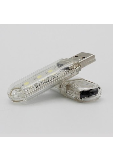 Mini İçilebilir Usb Dc 5v 3 8led Kabine Dolap Gece Lambası Masa Okuma Lambası