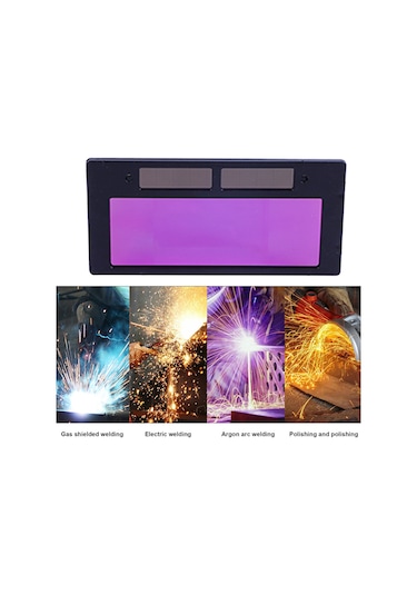 Jeemson Otomatik Koyu Laştırıcı Güneş Enerjili Kaynak Lens - 108x50mm Pp Malzeme Kaynak Kask Paneli Göz Koruyucu