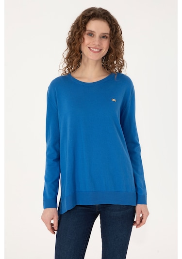 U.S. Polo Assn. U.s. Polo Assn. Kadın Kazak /triko 50313579-vr251 Koyu Mavi Melanj