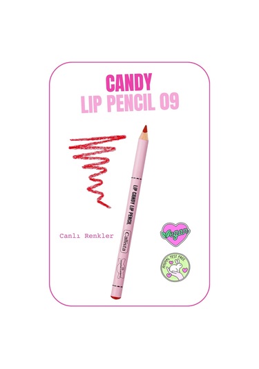 Callista Lip Candy Dudak Kalemi 09 Smashed Cranberry - Kırmızı