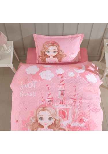 Clasy Tek Kişilik 4 Mevsim Kapitone Nevresim Seti Sweet Princess