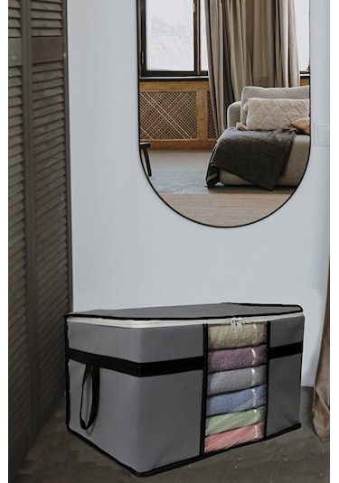 Adarya Home 5 Adet Pencereli Kazak Hurcu- 50x40x30 Gri