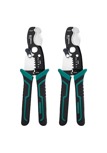 Youtek Elektrikçi İçin 190mm Çok Amaçlı Tel Soyucu - Manuel Kablo Ve Ağ Kablosu Soyma Aracı