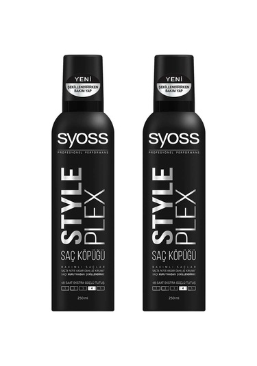 Syoss Style Plex Saç Köpüğü 2 x 250 ML