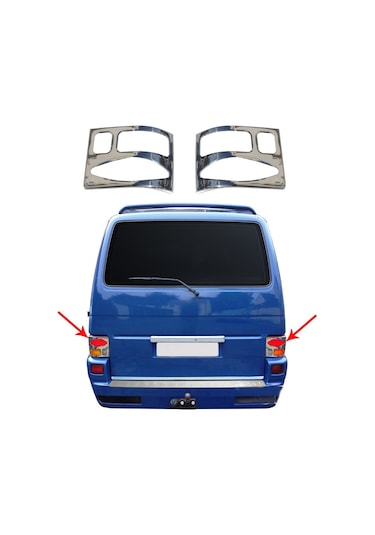 Vw Transporter T4 Krom Stop Çerçevesi 1995 - 2003 Arası Paslanmaz N11.115