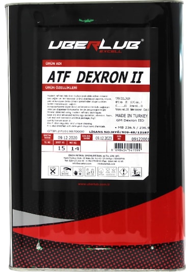 Uberlub Excell Atf Dexron 2 Otomatik Şanzıman Yağı 16 L