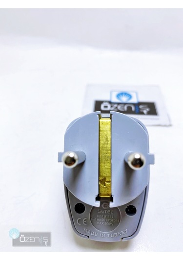 Dimmerli Ayarlı Topraklı Erkek Fiş Işıklı