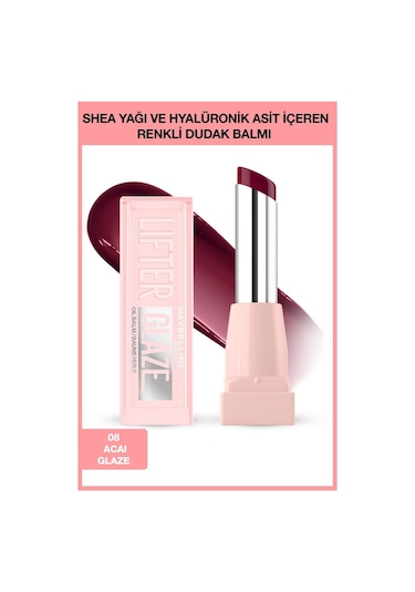 Maybelline Lıfter Glaze Lipstick 008 Acaı Glaze 0