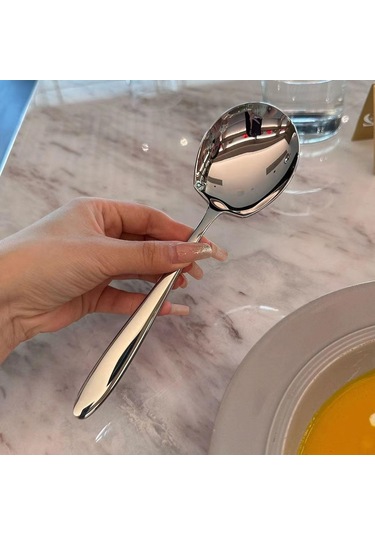 Suntek Magideal Paslanmaz Çelik Restoran Gravies Servis Kaşığı