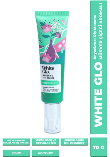 Glutensiz Vegan Diş Macunu Mürver Çiçeği Aromalı 70 G