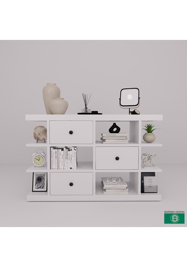 Kitaplık Açık Raf Çekmeceli Geniş Depolama Alanlı Çok Amaçlı Mobi Kitaplık Açık Raf Çekmeceli Geniş Depolama Alanlı Çok Amaçlı Mobi