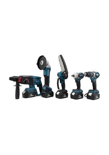 Dawreek Beşli Set MK350 (Budama Testeresi 13 MM Ç.Mandren+S.Sıkma+Ş.Spral+Ş.Hilti)