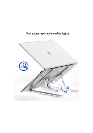 Ayarlanabilir 6 Kademeli Alüminyum Notebook Standı