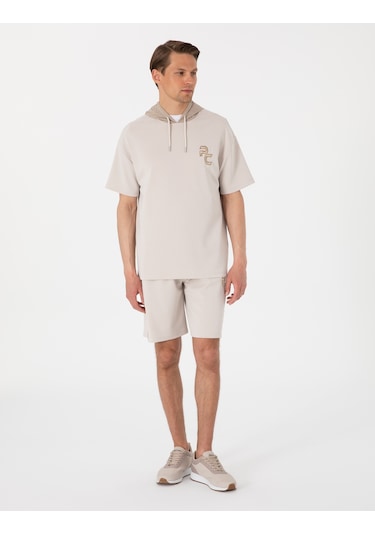 Pierre Cardin Erkek Taş Şort Örme 50302604-vr049 Taş