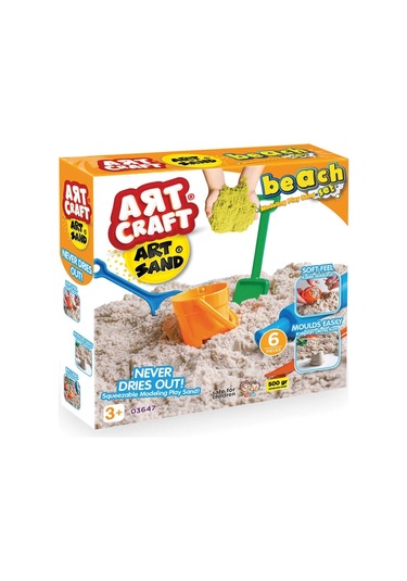 Art Sand Plaj Kum Seti 500 Gr. - Oyun Kumu Seti - Kinetik Kum Seti - Natural Kum - Doğal Kum Renkli