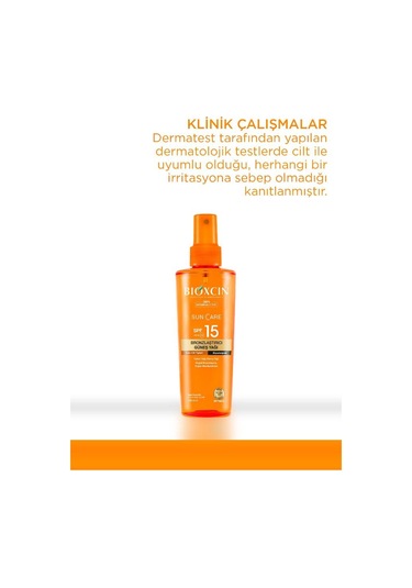 Bioxcin Sun Care SPF 15 Bronzlaştırıcı Güneş Yağı 200 ML