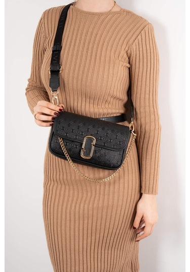 Silver Polo Kadın Omuz Çanta 1171 Siyah - Çok Renkli