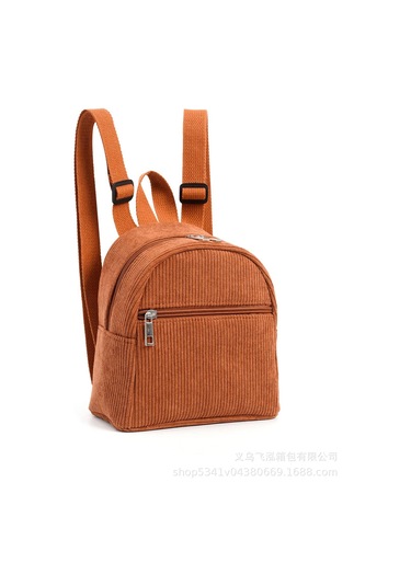 Mini Temiz Çok Renkli Çocuk Sırt Çantası Moda Kadife Küçük Sırt Çantası Omuz Çantası Açık Kahverengi