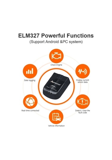 Novahub Çift Modlu Bluetooth 5.1 Elm327 V1.5 Obd2 Araç Arıza Teşhis Aracı Pıc18f25k80 Çip
