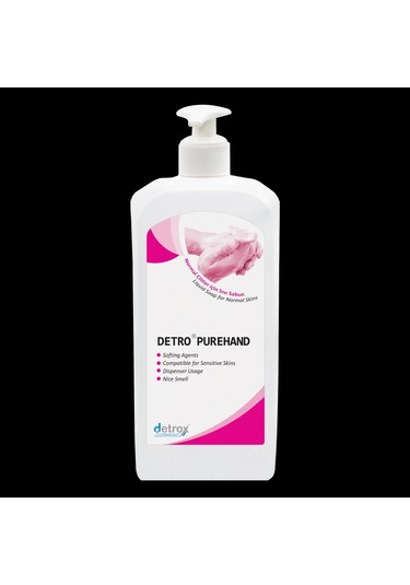 Detro Purehand Normal Ciltler İçin Sıvı Sabun 1l, Pompa Dahil