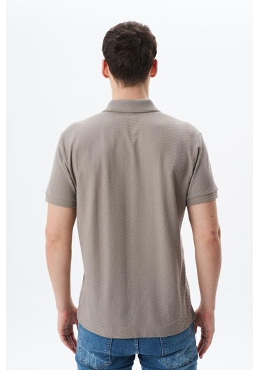 Arma Erkek Basic Regular Fit Jakarlı Süprem Polo Yaka Tişört Y29374356402 Gri-bej G8 Gri
