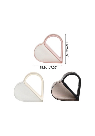 Ganzhoushop Giysi Askısı Seyahat İç Mekan Giysi Depolama Rafı Plastik Taşınabilir Aşk Kalp Giysi Kurutma Rafı Ev Gereçleri 32 Çok Renkli