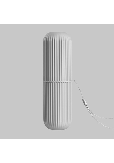 Sones 1 Adet Basit Seyahat Yıkama Kupası Taşınabilir Diş Fırçası Saklama Kutusu Çok İşlevli Fırçalama Kupası Gri Diğer