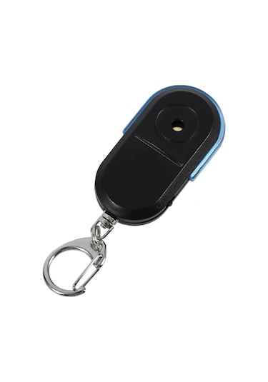 Sones Adet Taşınabilir Anti-kayıp Alarm Anahtar Bulucu Kablosuz Düdük Sesli Led Işıklı Konum Belirleyici Bulucu Mavi