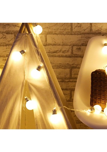 Homyl Açık Bahçe Garland Için 10 Led Dize Peri Işıkları Sıcak Beyaz