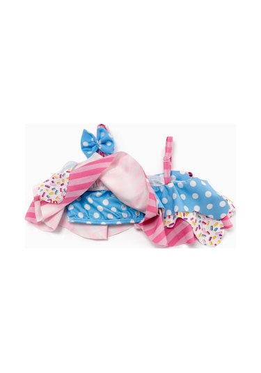 Beniizle Desenli Kız Çocuk Bikini Takımı Şekerpembe