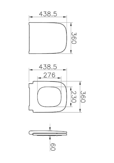 VitrA S20 Klozet Kapağı Beyaz 147-003-909