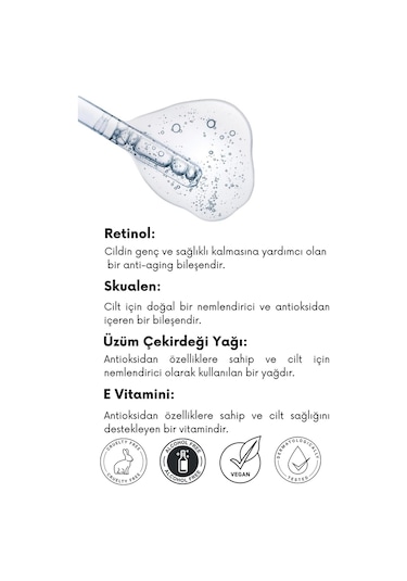 Synora İnce Çizgi ve  Canlandırıcı Retinol Serum 30 ML